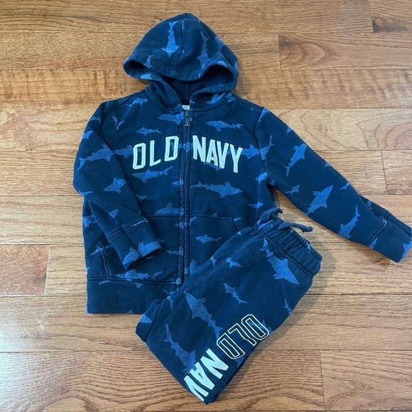 3T Toddler Boy Matching Jogger Set - Shark Print - Picture 5 of 7